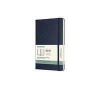 Moleskine - Agenda Settimanale 18 Mesi, Agenda Settimanale 2021/2022, Weekly Notebook con Copertina Rigida e Chiusura ad Elastico, Formato Large 13 x 21 cm, Colore Blu Zaffiro, 208 Pagine