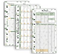 2022-2023 Kit Carta Mensile Settimanale E Budget, Per Ricarica Sistema Budget A 6 Fori, Dimensioni Personali 6-3/4 Pollici x 3-3/4 Pollici Per Raccoglitore Budget (Harphia, 007mix A6)