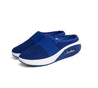 2022 Air Cushion Slip-On Walking Shoes Orthopedic Diabetic Walking Shoes, Air Cushion Shoes for Women, Mesh Orthopedic Diabetic Walking Shoes (8.5,Bright Blue)