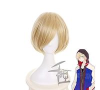 2022 Anime Yuri ! su Ice Yuri Plisetsky Golden Short Wig Cosplay Cosplay Cosplay Cosplay Capelli Sintetici Resistenti ai Capelli Sintetici Parrucche da Donna