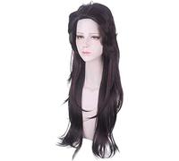 2022 Cos Wig 70cm anime demone slayer: kimetsu no yaiba parrucche cosplay kamado tanjirou donne parrucca lunga giocando a mazza- nero capelli neri Halloween 1: 1 parrucca