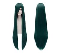 2022 Cos Wig Ancient Universal Long Straight Hair Hades Shaye Song of Dark Green Saya Saya Dark Green 100CM Cos Wig 100cm Wig (Send Hairnet)