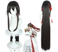 2022 Cos Wig Anime Hell's Paradise Yamada Asaemon Sagiri Cosplay Parrucca Jigoku Raku Marrone Scuro Basette Lunghe Coda di Cavallo Parrucca + Protezione Della Parrucca