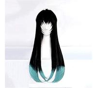 2022 Cos Wig Anime Kimetsu No Yaiba Parrucche Cosplay Tokitou Muichirou Parrucca Cosplay Parrucca sintetica Parrucca for capelli Capelli Capelli Capelli della parrucca Demone Halloween