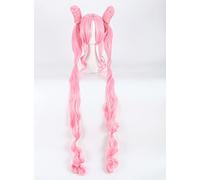 2022 Cos Wig Gioco di Ruolo for Sailor Chibi USA Chibiusa Cosplay Parrucca 120 cm Parrucca for Capelli Rosa Super Lunghi
