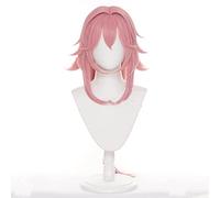 2022 Cos Wig Gioco Yae Miko Wig Genshin Impact Cosplay Project Celestia Long Staight Capelli Sintetici Resistenti al Calore + Cappuccio for Parrucca (Size : 1)