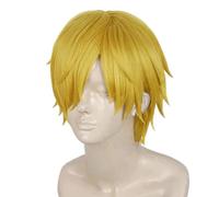 2022 Cos Wig Gnfgtg Cosplay Anime Parrucche e posticci for Adulti for One Piece Sanji, Halloween Carnevale Vita Notturna Concerti Matrimoni