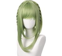 2022 Cos Wig Nanamine Sakura Parrucca Verde con Treccia for Anime WC-Bound Hanako-Kun basette Lunghe Bob Testa Parrucca Cosplay Festa di Halloween