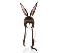 2022 Cos Wig Parrucca Anime Arknights Cosplay Parrucca Amiya, Con Orecchie Parrucca Marrone Lunga, Parrucca Costume Halloween, for Halloween, Festa in Costume, Spettacolo Anime, Evento Cosplay, Concer