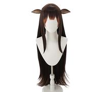 2022 Cos Wig Parrucca Anime Azur Lane Cosplay Kashino Parrucca, Parrucca Marrone Lunga Retta, Parrucca Costume Halloween, for Halloween, Festa in Costume, Spettacolo Anime, Evento Cosplay, Concerti