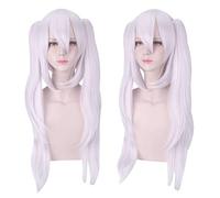 2022 Cos Wig Parrucca Anime Azur Lane Cosplay Parrucca USS Laffey, Parrucca Lunga Doppia Coda di Cavallo Argento, Parrucca Costume di Halloween, for Halloween, Festa in Costume, Spettacolo Anime, Even
