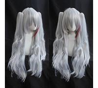 2022 Cos Wig Parrucca Anime Azur Lane Parrucca Cosplay Prinz Eugen, Parrucca Lunga Bianca Argento, Parrucca Costume Halloween, for Halloween, Festa in Costume, Spettacolo Anime, Evento Cosplay, Concer