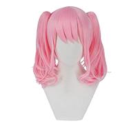 2022 Cos Wig Parrucca anime BanG Dream!Parrucca Cosplay Maruyama Aya, parrucca riccia rosa con 2 code di cavallo, parrucca di Halloween in costume, for Halloween, feste in costume, spettacoli di anime