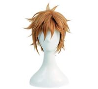 2022 Cos Wig Parrucca Anime Bungo Stray Dogs Cosplay Junichiro Tanizaki Parrucca, Parrucca Marrone Corta, Parrucca Costume Halloween, for Halloween, Festa in Costume, Spettacolo Anime, Evento Cosplay,