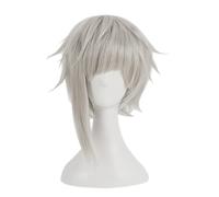 2022 Cos Wig Parrucca anime Bungo Stray Dogs Cosplay Parrucca Nakajima Atsushi,Parrucca grigia corta,Parrucca costume di Halloween,Per Halloween,Festa in maschera,Spettacolo anime,Evento cosplay,Conce