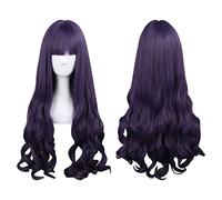 2022 Cos Wig Parrucca Anime CardCaptor Sakura Cosplay Tomoyo Daidouji Parrucca, Parrucca Riccia Lunga Viola, Parrucca Costume Halloween, for Halloween, Festa in Costume, Spettacolo Anime, Evento Cospl