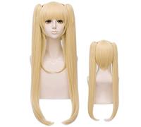 2022 Cos Wig Parrucca Anime DEAD OR ALIVE Parrucca Cosplay Marie Rose, Parrucca Lunga Bionda con 2 Coda di Cavallo, Parrucca Costume di Halloween, for Halloween, Festa in Costume, Spettacolo Anime, Ev