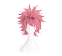 2022 Cos Wig Parrucca Anime Fairy Tail Cosplay Natsu Dragneel Parrucca, Parrucca Corta Rossa, Parrucca Costume Halloween, for Halloween, Festa in Costume, Spettacolo Anime, Evento Cosplay, Concerti