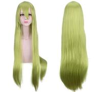 2022 Cos Wig Parrucca anime Fate Cosplay Parrucca Enkidu, Parrucca verde lunga e diritta, Parrucca costume di Halloween, for Halloween, Festa in costume, Spettacolo anime, Evento cosplay, Concerti