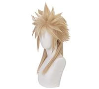 2022 Cos Wig Parrucca Anime Final Fantasy VII Cosplay Parrucca Cloud Strife, Parrucca Bionda, Parrucca Costume di Halloween, for Halloween, Festa in Costume, Spettacolo Anime, Evento Cosplay, Concerti