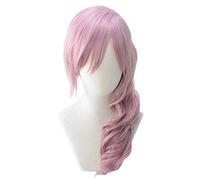 2022 Cos Wig Parrucca Anime Final Fantasy XIII Parrucca Cosplay Fulmine, Parrucca Riccia Lunga Rosa, Parrucca Costume Halloween, for Halloween, Festa in Costume, Spettacolo Anime, Evento Cosplay, Conc