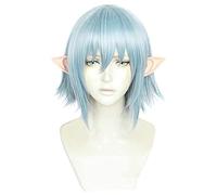 2022 Cos Wig Parrucca Anime Final Fantasy XIV Cosplay Parrucca Haurchefant Greystone, Parrucca Corta Blu, Parrucca Costume Halloween, for Halloween, Festa in Costume, Spettacolo Anime, Evento Cosplay,