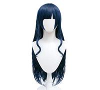 2022 Cos Wig Parrucca Anime Final Fantasy XIV Parrucca Cosplay Gaia, Parrucca Blu Riccia Lunga, Parrucca Costume Halloween, for Halloween, Festa In Costume, Spettacolo Di Anime, Evento Cosplay, Concer