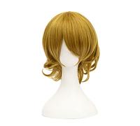 2022 Cos Wig Parrucca Anime Final Fantasy XV Cosplay Cindy Aurum Parrucca, Parrucca Corta Riccia, Parrucca Costume Halloween, for Halloween, Festa in Costume, Spettacolo Anime, Evento Cosplay, Concert