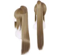2022 Cos Wig Parrucca Anime Gintama Cosplay Parrucca Okita Sougo, Parrucca Castano Chiaro, Parrucca Costume Halloween, for Halloween, Festa in Costume, Spettacolo Anime, Evento Cosplay, Concerti (Dime