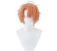 2022 Cos Wig Parrucca Anime IDOLiSH7 Parrucca Cosplay Mitsuki Izumi, Parrucca Arancione Corta, Parrucca Costume Halloween, for Halloween, Festa in Costume, Spettacolo Anime, Evento Cosplay, Concerti