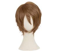 2022 Cos Wig Parrucca Anime IDOLiSH7 Parrucca Cosplay Ryunosuke Tsunashi, Parrucca Marrone Corta, Parrucca Costume Halloween, for Halloween, Festa in Costume, Spettacolo Anime, Evento Cosplay, Concert