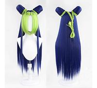 2022 Cos Wig Parrucca Anime JoJo's Bizarre Adventure Cosplay Parrucca Jolyne Cujoh, Parrucca Blu, Parrucca Costume di Halloween, for Halloween, Festa in Costume, Spettacolo di Anime, Evento Cosplay, C