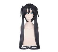 2022 Cos Wig Parrucca anime K-on!Parrucca Cosplay Nakano Azusa, Parrucca lunga nera, Parrucca di Halloween in costume, for Halloween, Festa in costume, Spettacolo di anime, Evento cosplay, Concerti