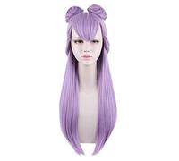2022 Cos Wig Parrucca Anime LOL Cosplay KDA Evelynn Parrucca,Parrucca lunga dritta,Parrucca costume di Halloween,Per Halloween,Festa in maschera,Spettacolo anime,Evento cosplay,Concerti(Colore:Viola)