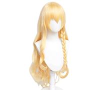2022 Cos Wig Parrucca Anime Marisa Kirisame Parrucca Cosplay for Progetto Touhou, Parrucca Riccia Bionda A Treccia Lunga, Parrucca Costume Di Halloween, for Festa In Costume, Spettacolo Di Anime, Even
