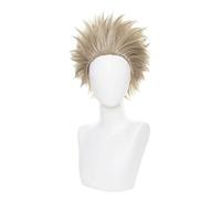 2022 Cos Wig Parrucca Anime My Hero Academia Cosplay Hawks Parrucca, Parrucca Corta Marrone Grigio, Parrucca Costume Halloween, for Halloween, Festa in Costume, Spettacolo Anime, Evento Cosplay, Conce