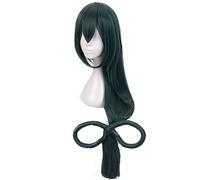 2022 Cos Wig Parrucca Anime My Hero Academia Cosplay Parrucca Asui Tsuyu, Parrucca Lunga Verde Scuro, Parrucca Costume Halloween, for Halloween, Festa in Costume, Spettacolo Anime, Evento Cosplay, Con