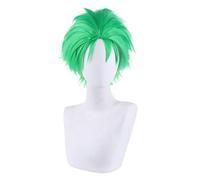 2022 Cos Wig Parrucca Anime One Piece Cosplay Parrucca Roronoa Zoro, Parrucca Verde Corta, Parrucca Costume Halloween, for Halloween, Festa in Costume, Spettacolo Anime, Evento Cosplay, Concerti