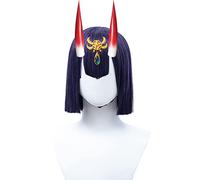 2022 Cos Wig Parrucca Anime Parrucca Fate Cosplay Shuten Douji, Parrucca Caschetto Corto Viola, Parrucca Costume di Halloween, for Halloween, Festa in Costume, Spettacolo Anime, Evento Cosplay, Concer