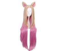 2022 Cos Wig Parrucca Anime Parrucca KDA Ahri, Parrucca Lunga, Parrucca Costume di Halloween, for Halloween, Festa in Costume, Spettacolo Anime, Evento Cosplay, Concerti (Colore: Stile A) (Color : St