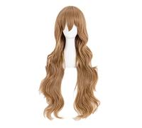 2022 Cos Wig Parrucca Anime Toradora Cosplay Aisaka Taiga Parrucca, Parrucca Marrone Riccia Ondulata Lunga, Parrucca Costume Halloween, for Halloween, Festa in Costume, Spettacolo Anime, Evento Cospla