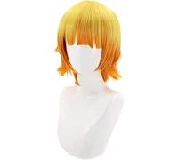2022 Cos Wig Parrucca Cosplay Anime Agatsuma Capelli Corti Gialli Comic-con Carnevale di Natale Festa di Halloween Vita Quotidiana Uomini e Donne