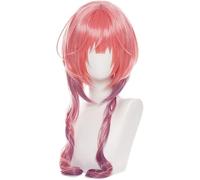 2022 Cos Wig Parrucca Cosplay Anime, Parrucca da Cameriera Drago di Miss Kobayashi, Parrucca Ilulu, Parrucca Lolita Sfumata Rosa da Donna con Frangetta con Cappuccio for Parrucca, for Halloween, Feste