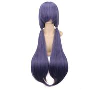 2022 Cos Wig Parrucca Cosplay Anime, Parrucca LoveLive, Parrucca Lunga Viola Doppia Coda di Cavallo Treccia for Nozomi Tojo Parrucche Giochi di Ruolo con Cappuccio for Parrucca, for Feste Quotidiane H