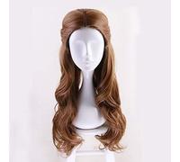 2022 Cos Wig Parrucca da Donna con Capelli Sintetici ondulati Lunghi La Bella e la Bestia Parrucca da Principessa Belle Parrucche da Gioco di Ruolo for Feste di Halloween