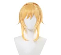 2022 Cos Wig Parrucca Genshin Impact for Costume Cosplay Anime, Parrucca Gialla for Donne Parrucche Lunghe Rettiline Parrucche Sintetiche for Capelli for Anime Lumine, con Cappuccio for Parrucca Gratu