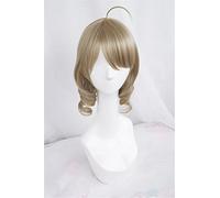 2022 Cosplay Parrucca Card Captor Sakura Shinomoto Akiho Brown Ricci Brown Party Party Fashion Anime Costume Umano Parrucche complete Capelli sintetici Capelli resistenti al calore ( Color : Style1 )