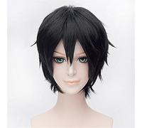 2022 Cosplay Wig Yuri! Sul ghiaccio Victor Nikiforov Silvery Wigs White Parrucche Corta Cosplay Party Fashion Anime Umano Kostüm Parrucche complete Sintetiche Haar Resistente al calore Fibra Heaar Haa