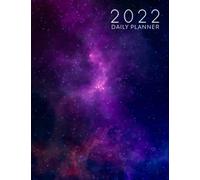 2022 Daily Planner: Daily Agenda With Hourly Schedule 15 Minute Interval, Each Week And Month On Two Pages. Jan 2022 to Dec 2022. Space Cover