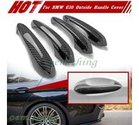 2022 Fit For BMW 5-Series G30 G38 4D Sedan Outside Door Handle Cover Trim Carbon